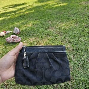 Black Coach Wristlet